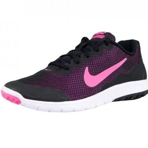 NIKE FLEX EXPERIENCE 4 749178-003 Black Pink Size 10 Womens